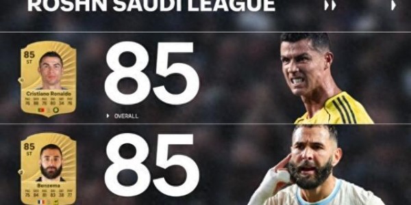 FC26沙特联球员评分：C罗、本泽马、坎特、伊尼戈85分最高